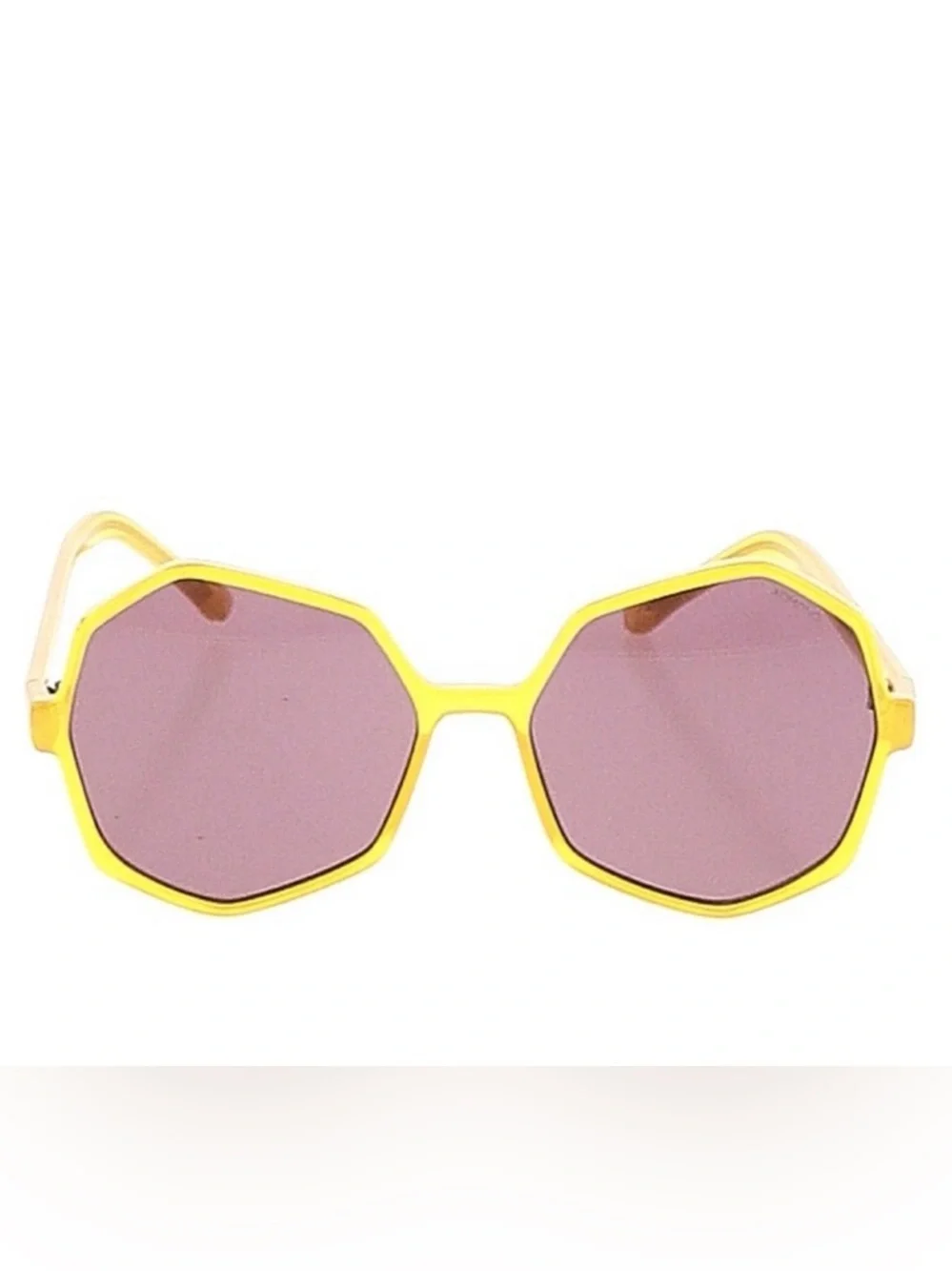 KOMONO Bonnie Milky Honey Sunglasses NEW yellow gold geometric UV400